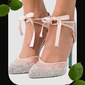 Betsey Johnson Elegant Slightly Bronze Rhinestone Heels